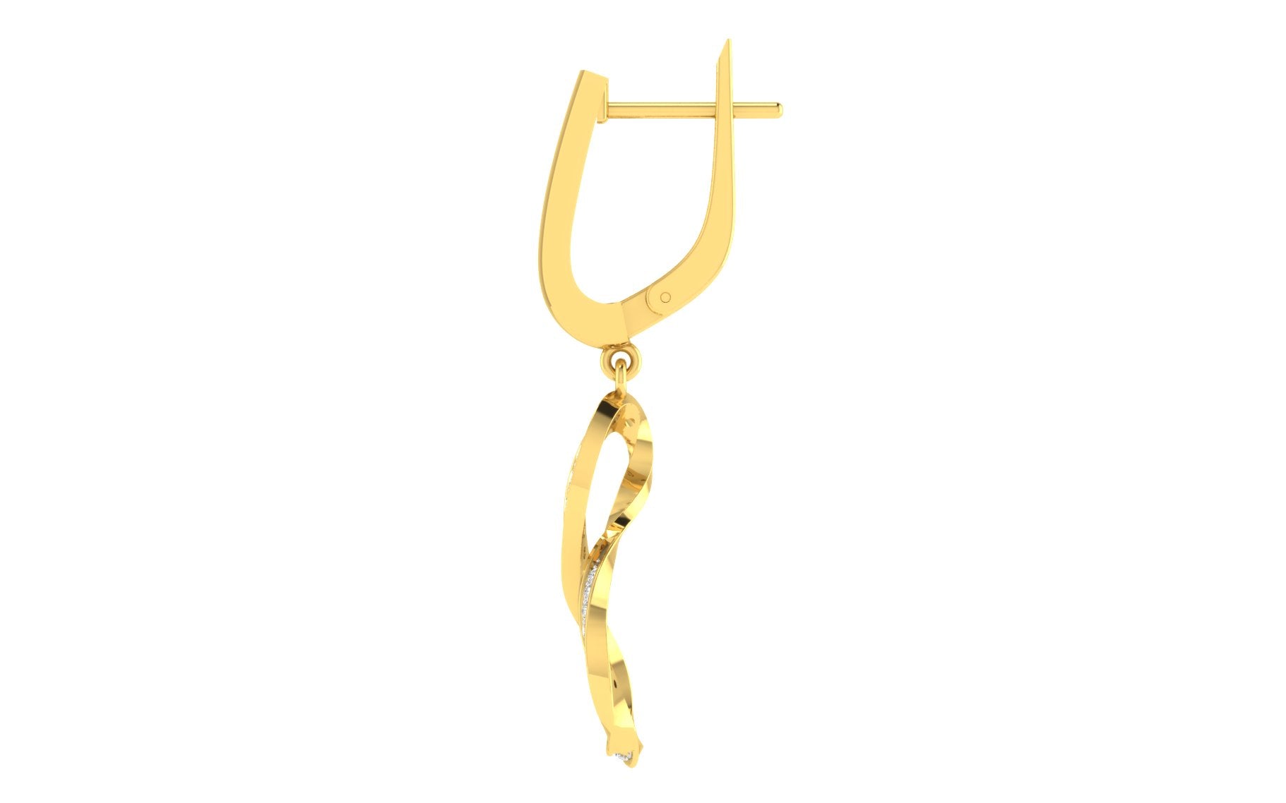 Nidal Jewels | Infinity Embrace Gold and Diamond Hoops